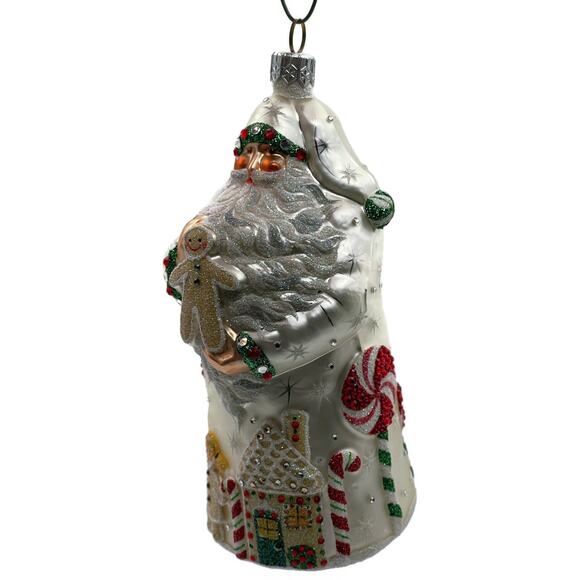 Patricia Breen Torun Santa Pearl Candy Canes Gingerbread Christmas Tree Ornament - Picture 7 of 12